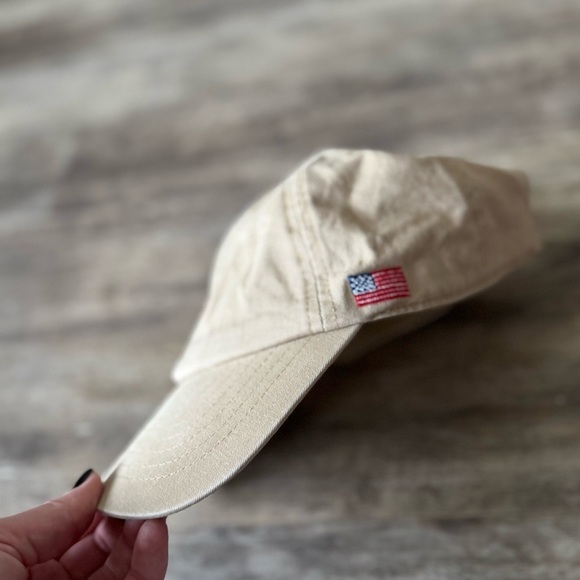 Like new! Wembley “USA” Minimalist Neutral Baseball Hat - Tan - Picture 5 of 5